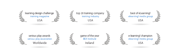 awards from game-based learning platform