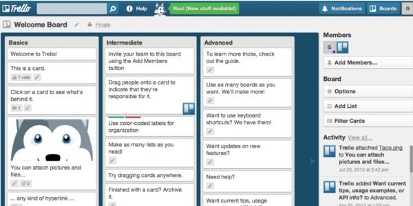 aplicación trello