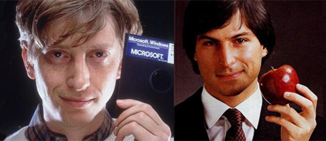 Typen von Leadership in den 80ern: Steve Jobs vs Bill Gates