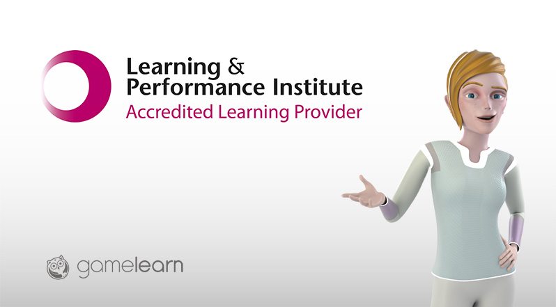 Gamelearn awarded ´Accredited Learning Provider’ status by the prestigious Learning Performance Institute