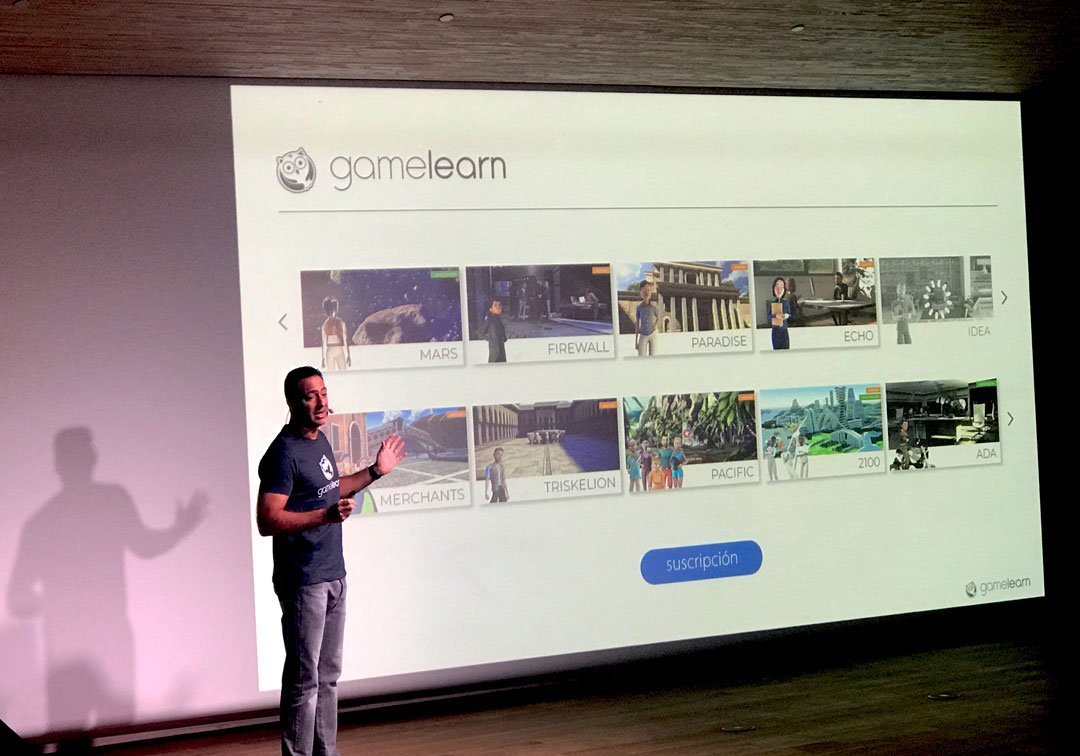 Ibrahim Jabary at the Gamelearn Annual Event in Madrid 2019